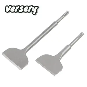 3'' SDS-PLUS Round Shank Heavy-Duty Hardware Blade Metal Tile Shovel, Electric Hammer Chisel Tool, Wall Concrete Impact Drill Elbow Widening Bit for Hand Tool Use