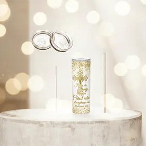 Custom Memorial Photo Tumbler with Lid & Straw