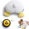 Fuzzwoof Interactive Battery-Powered Fabric Duck Butt Dog Toy - AAA Battery Operation, Animal Print, Double Layer Plush, Farting Sounds, Durable and Safe, Easy to Use, Boredom & Anxiety Relief for All Dog Breeds, Play Session Gag Gift