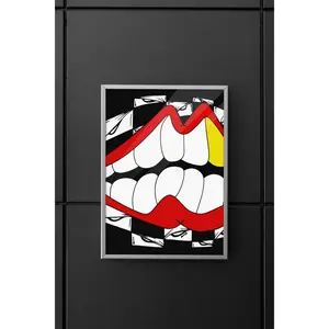 Red Lips Pop Art | Poster Wall Decor