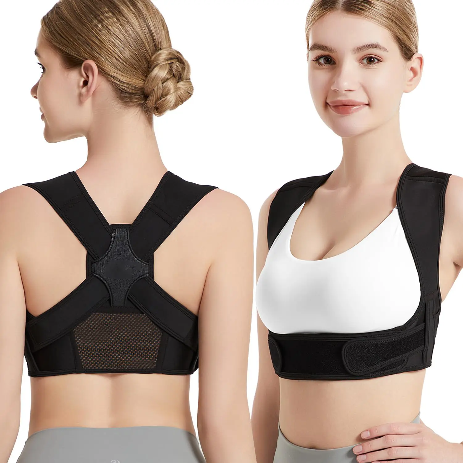 Posture Corrector for Back Support Adjustable Shoulder Posture Brace for Men and Women Posture Corrector for Back Support Adjustable Shoulder Posture Brace for Men and Women