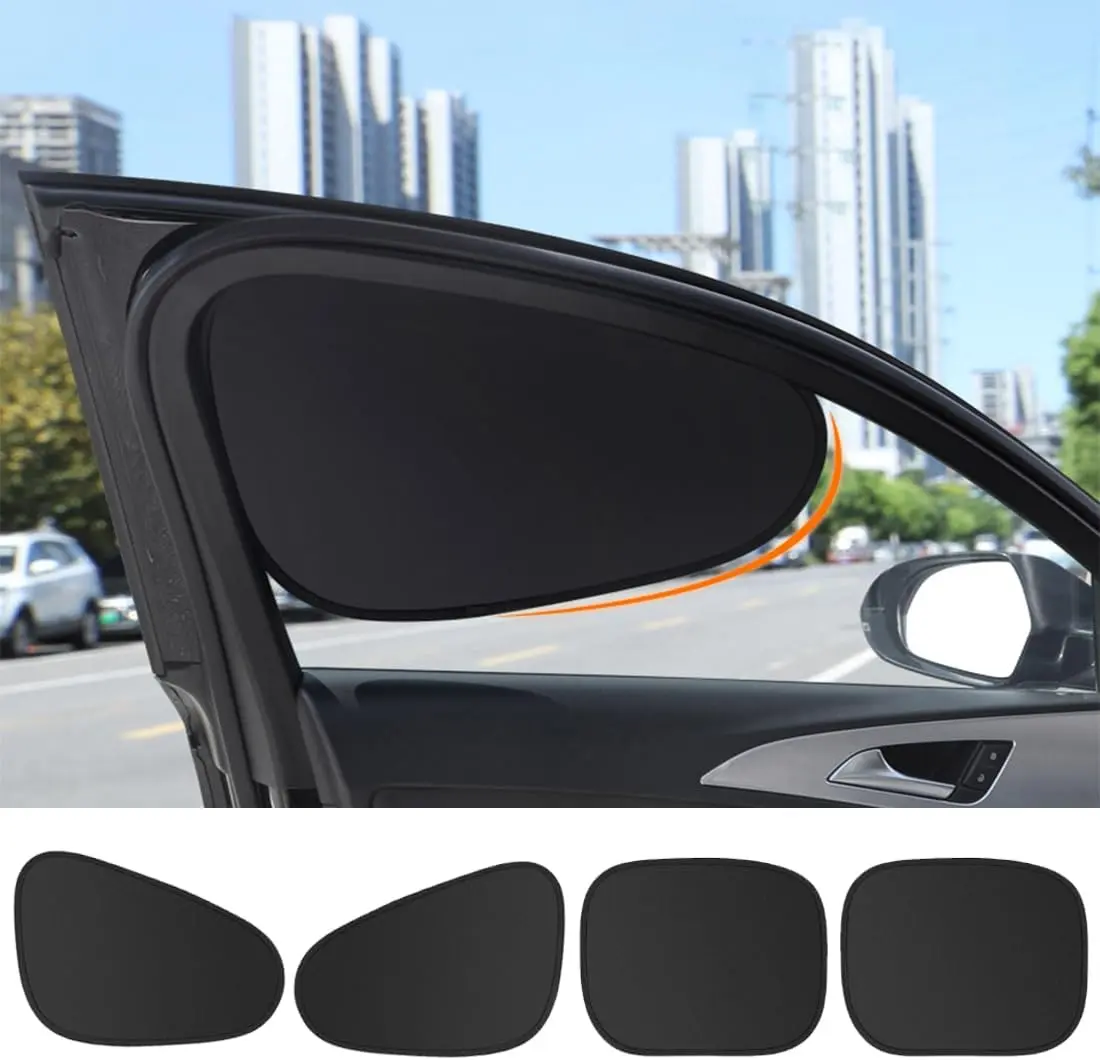 Magnetic Side Window Sun Shade Keeps Cooler Sun Shade UV Rays Privacy Protector, Reuseable Washable Sun Shade for Most Cars, Vhicles, SUV
