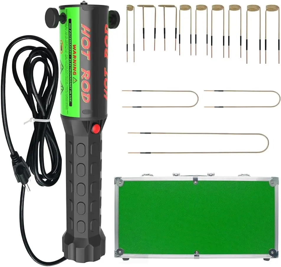 Solary Magnetic Induction Heater Tool - 1200W 110V Hand-held Electromagnetic Induction Heater Kit with 12 Coils, Rusty Bolt Removal Tool