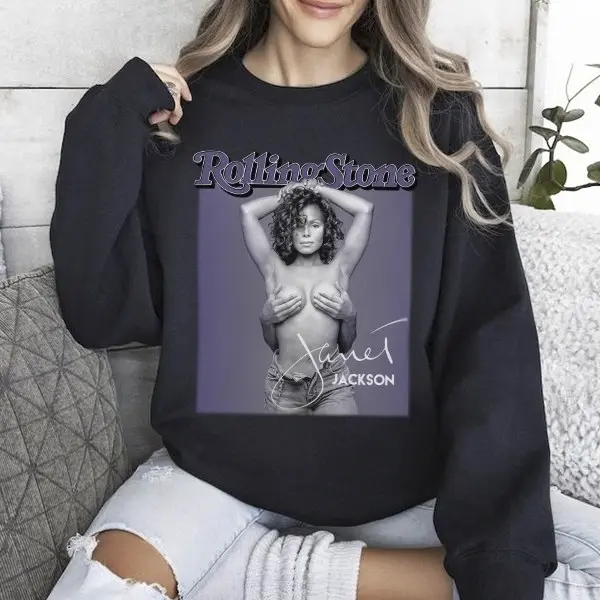 Janet Jackson Rolling Stone Sweatshirt, Vintage Janet Jackson Sweatshirt.