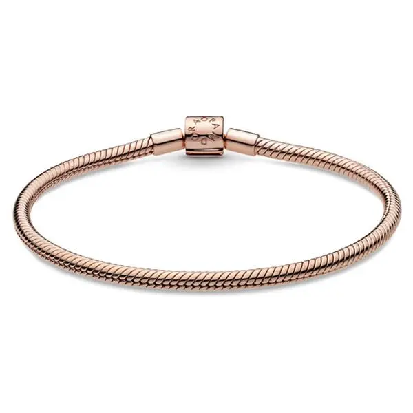 Pandora Moments Barrel Clasp Snake Chain Bracelet 588781C00-18 Pandora Moments Barrel Clasp Snake Chain Bracelet 588781C00-18