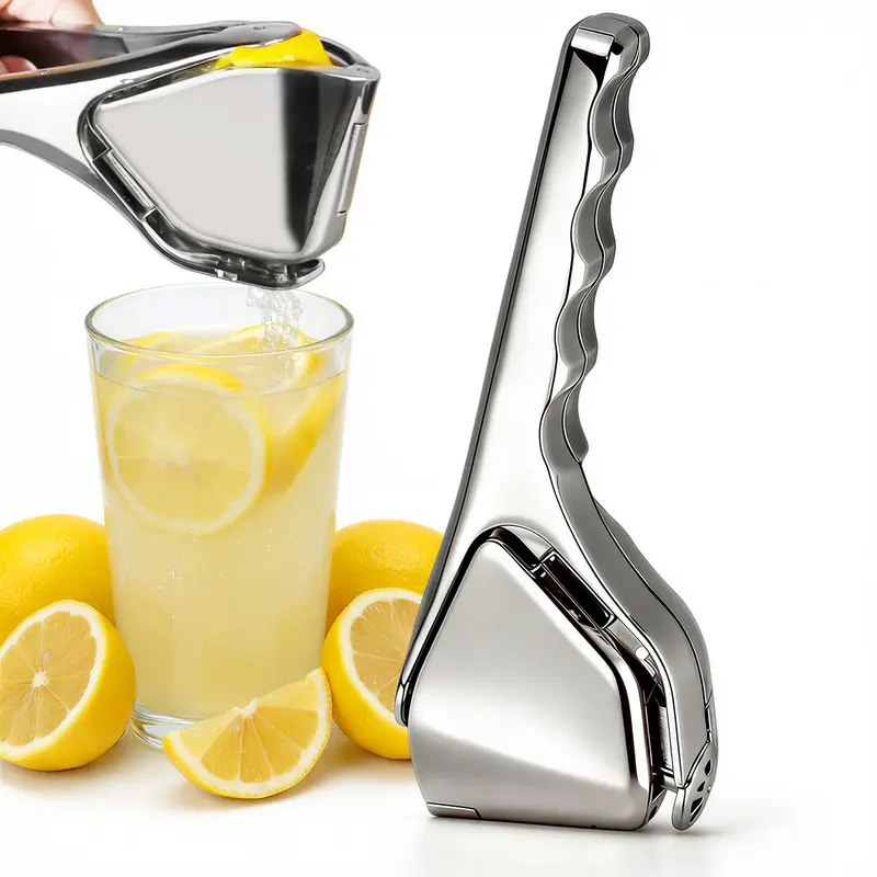 【AREL】 Stainless Steel Citrus Squeezer, Lemon Squeezer, Manual Juicer for Fruit, Kitchen Utensils
