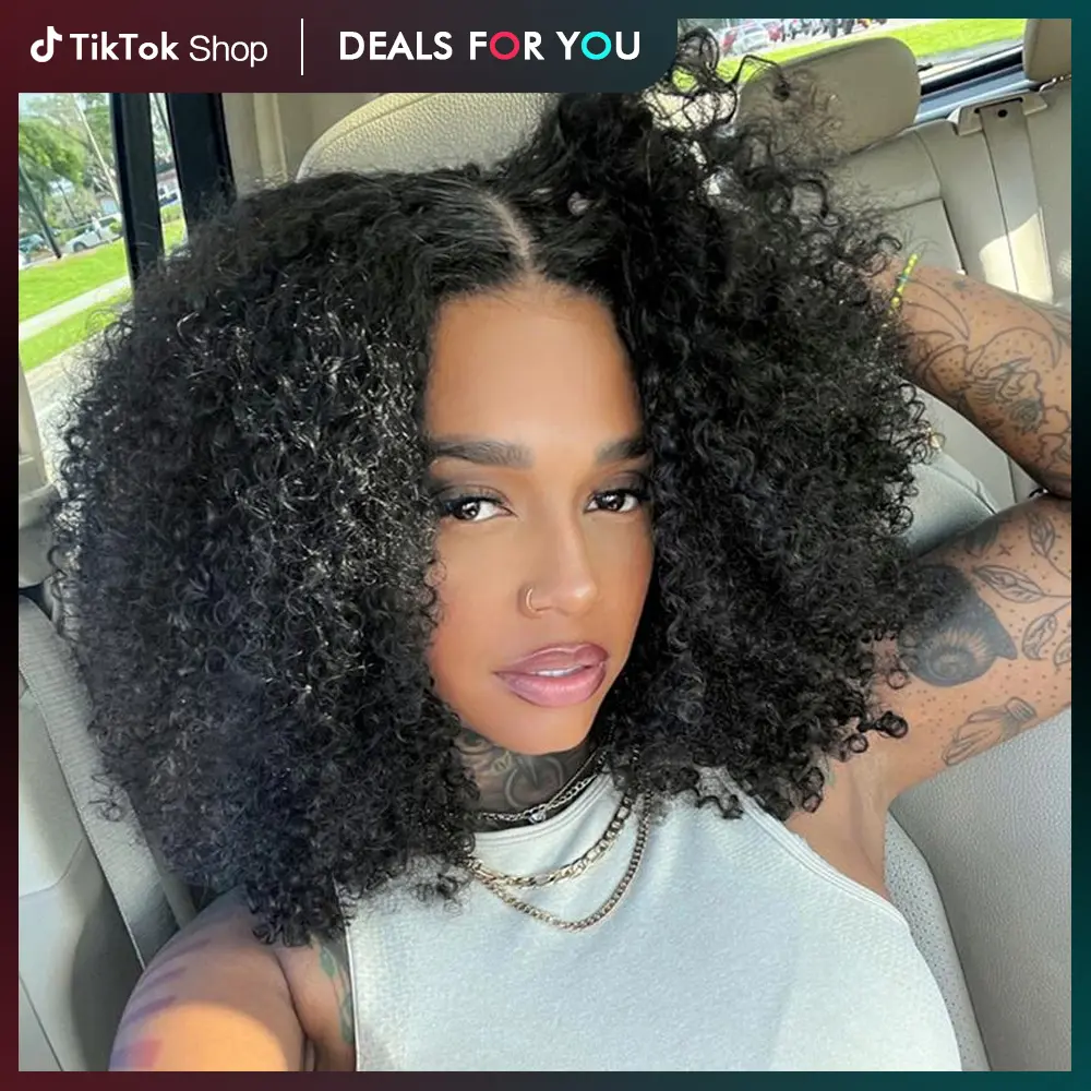 Geeta Hair Kinky Curly Pre Cut 6X4 Glueless Real Human Hair Wigs Pre Everything Beginner Friendly#SummerVibes