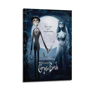 Corpse Bride Canvas Poster Painter Living in Art Deco Strong Wall Design Painting Hallway Bedroom Living Room Decorated Poster Ornaments Photo
