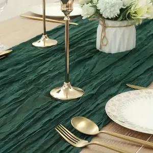 6-Pack Cheesecloth Gauze Table Runner Tablecloth Bohemian Style Elegant Multi Color Perfect for Weddings Bridal Showers Birthdays Special Occasions Christmas Table Decor Graduation Party Decor