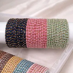 Exclusive sweetheart glass bangles in assorted colors