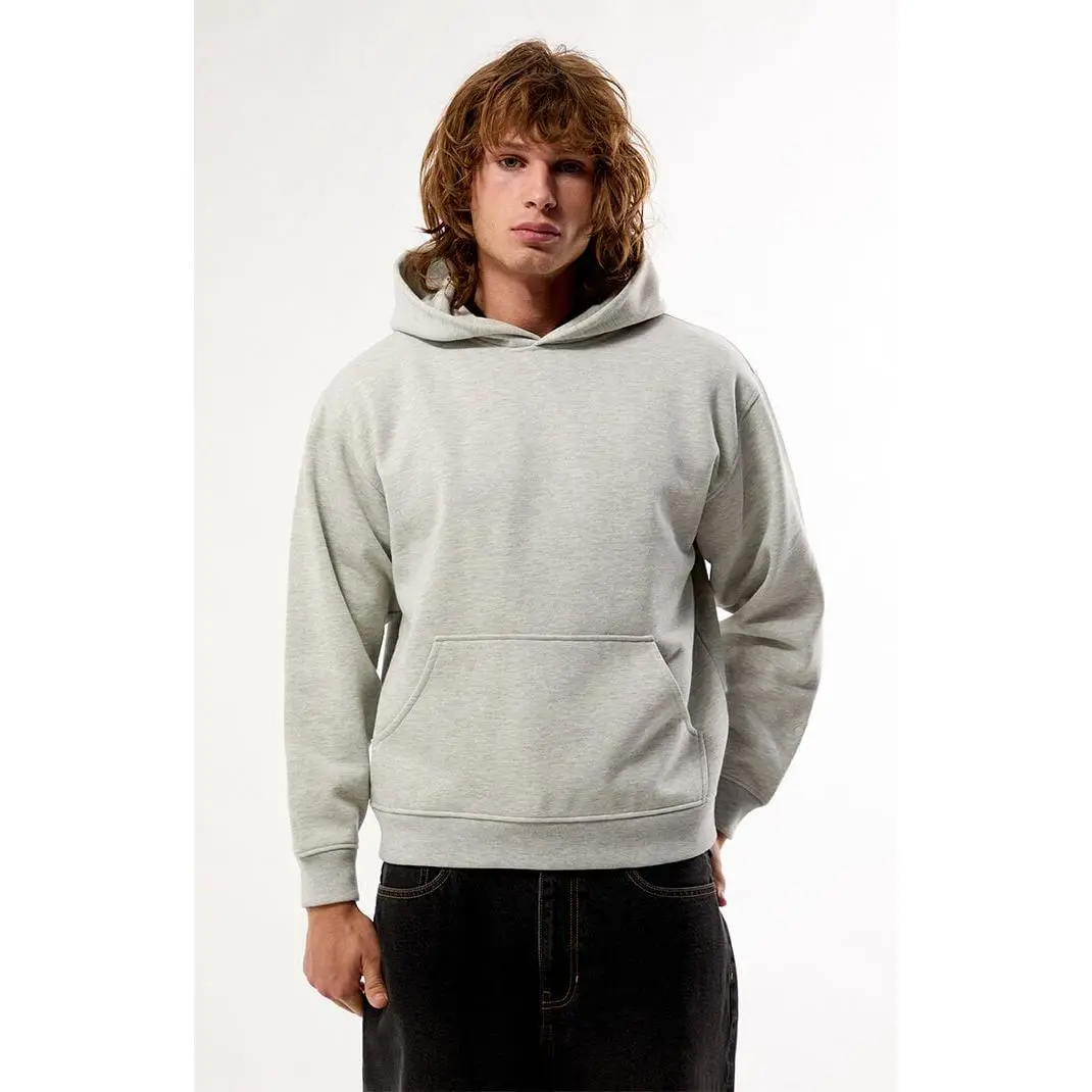 Pacsun Men's Heather Grey Snow Wash Hoodie