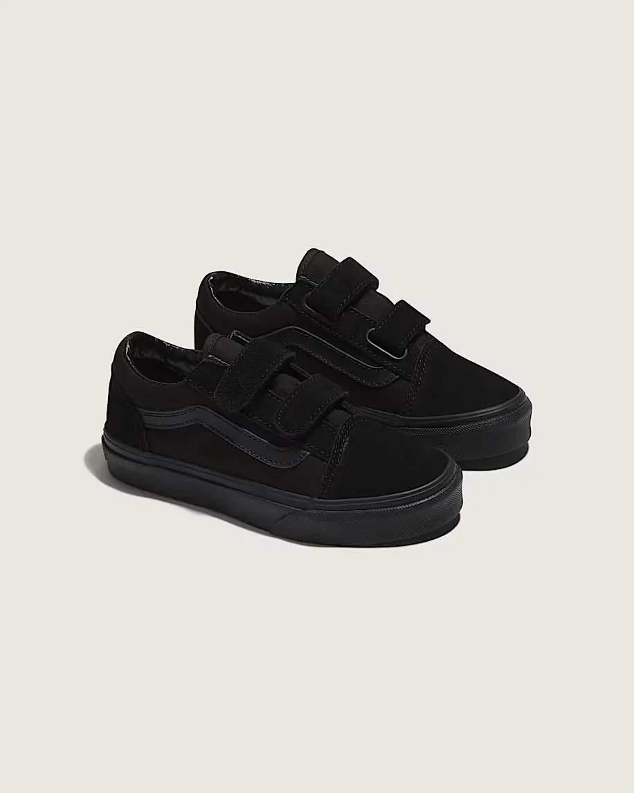 VANS Toddler Old Skool V Primary Check Low Top Sneaker Checkerboard Black/White