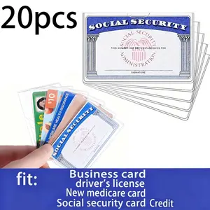 💳Waterproof PVC Sleeve for Cards, Flexible Card Protector, Resists Daily Wear, Survives Rain Showers, Slides on Quickly,Christmas gifts