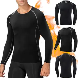 Mens&Ladies' Warm Suit Compression Base Layer Thermal Tight Long Sleeve Run Sport Tops Undershirt
