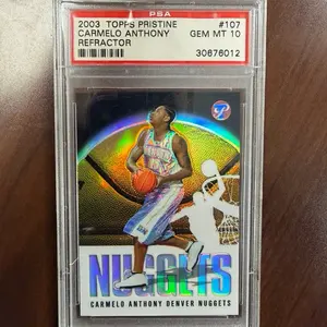 CARMELO ANTHONY REFRACTOR PSA 10 GIVEAWAY ENTRY - TRADING CARD