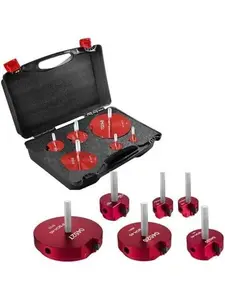 6 count Pvc Pipe Fitting Reamer Kit fit into standard 1/2" drills PVC pipe reamer tool PVC Pipe Fitting Saver Contains PPR75, PPR100, PPR150, PPR200, PPR300 and PPR400