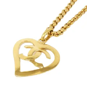 Pre-owned CHANEL Brass Small Leather Goods Necklace