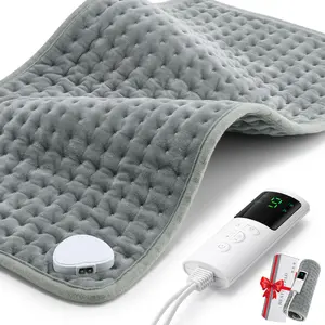 Electric heating pad for shoulder neck waist back and legs, Menstrual heating pad with 9 Heat Levels & 4 Timing Settings, Soft & Machine Washable Heat Pad Mat