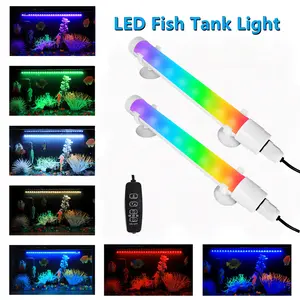 Adjustable Brightness USB Aquarium Led Light, Color Changing Fish Tank Lamp, Easy Installation, Suitable for Small Medium Tanks