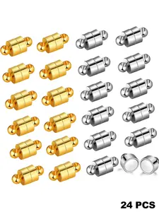 Magnetic Clasps Set for Jewelry Making, Magnetic Converter & Extender Clips, Ideal for DIY Bracelets Necklaces, Enhance Your Craft Projects, DIY Jewelry Accessories