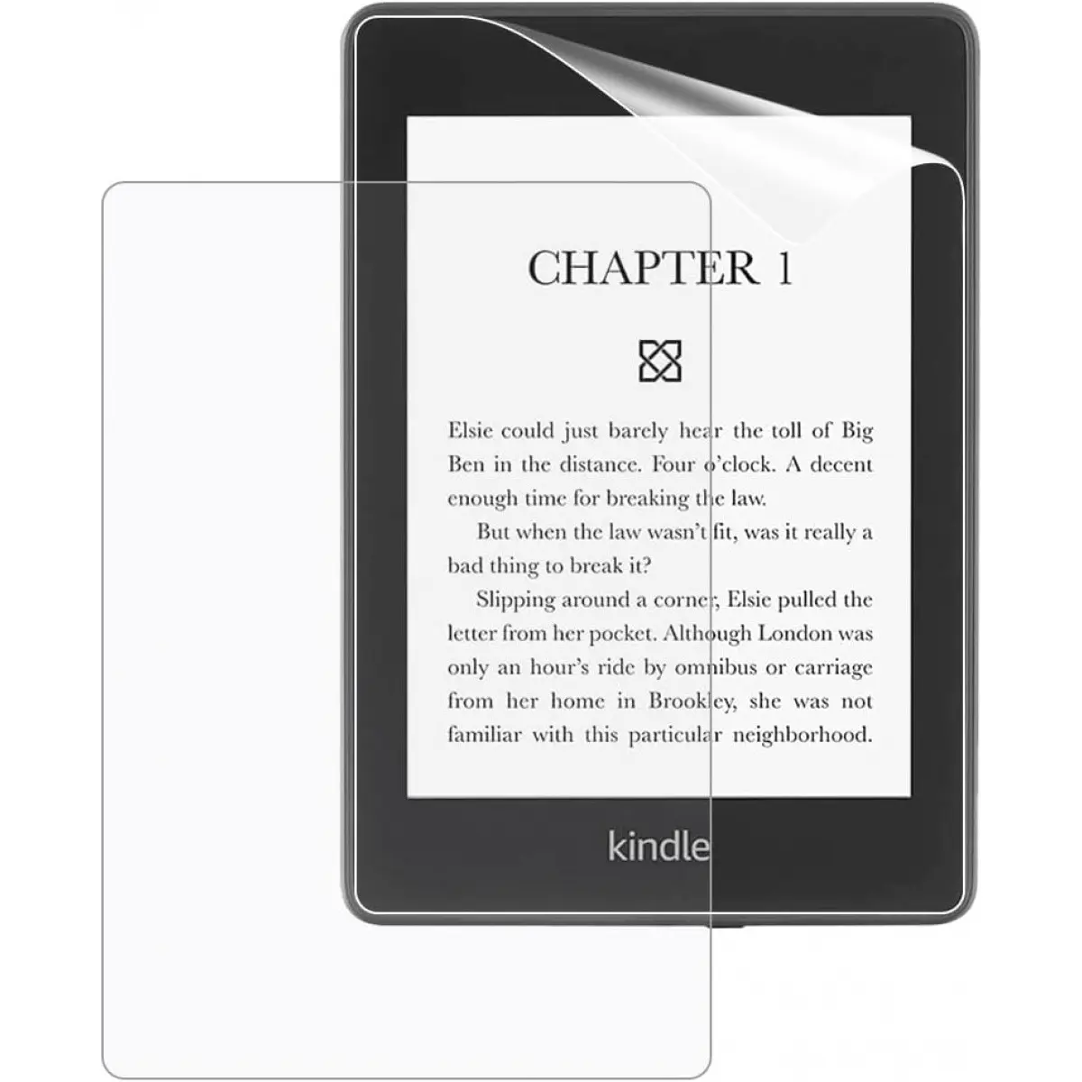 【2 Pack】T Tersely Screen Protector for All-New Kindle Paperwhite 11th Generation 2021, Premium Clear Durable PET Protective Film Full-Coverage