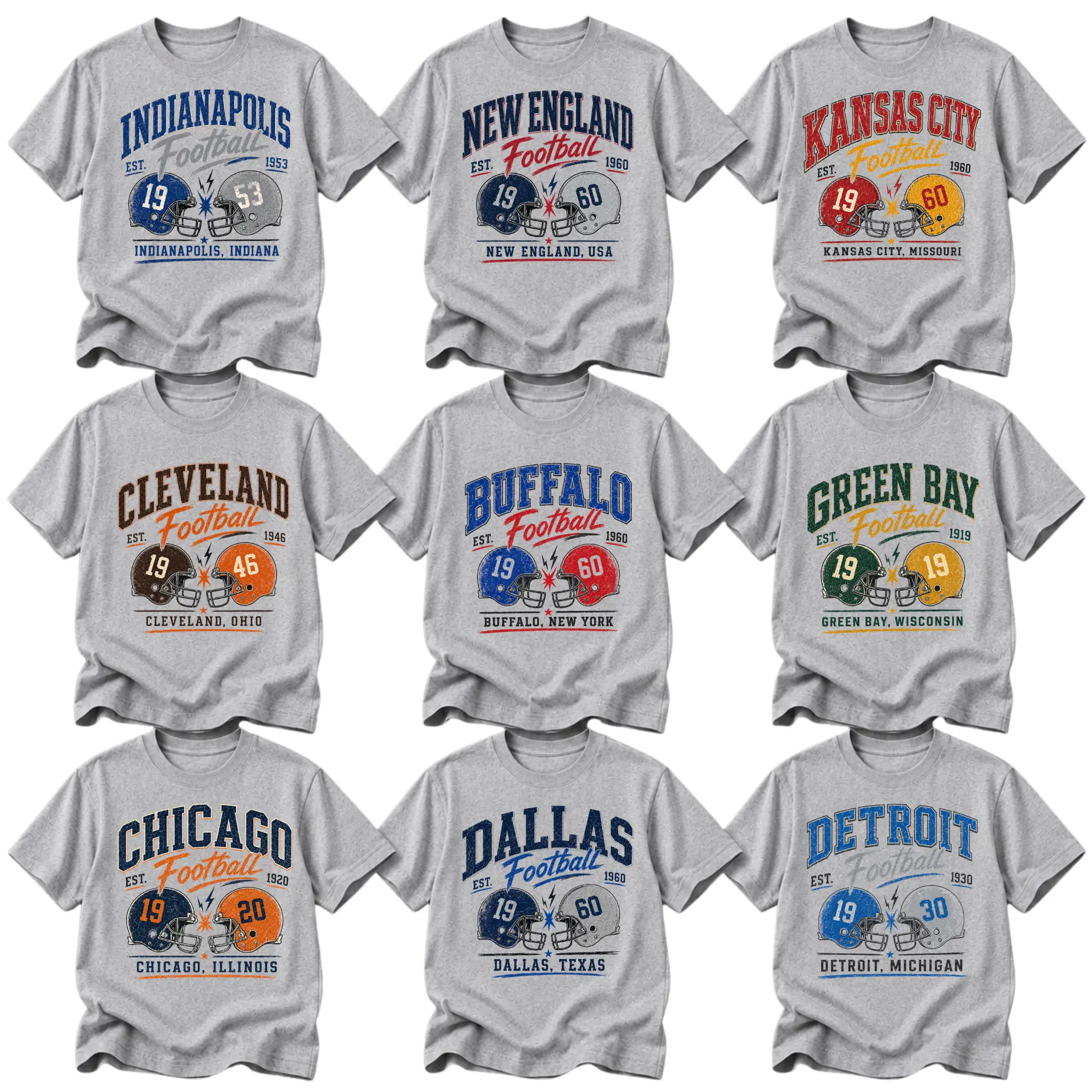 Vintage 90s Hometown Football Graphic Tee Retro City Helmet Shirt Sunday Tailgate Game Day Fan Outfit