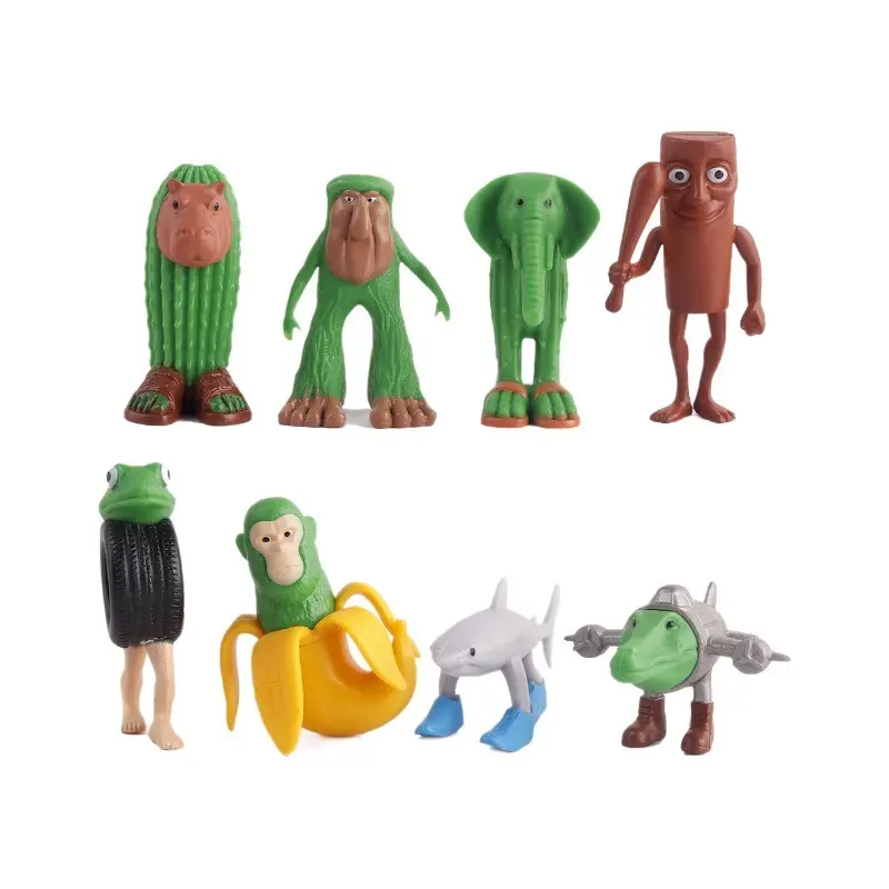 UDROLL 8-PCS Italian Brainrot Figurines Set, Funny Meme Desk Decor Stress Relief Toys, Kids Gift Exchange & Party Favors, Non-Toxic Safe Material