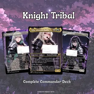 MTG Proxy 100+ Card Commander Deck – Knight Tribal | Noble Fantasy | Includes Tokens