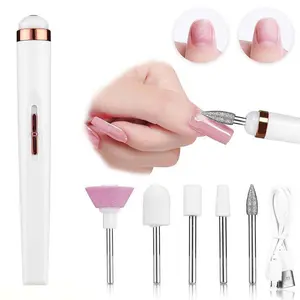 Electric Nail File Kit, 1 Box Portable Nail Polisher & Accessories, Professional Nail Art Tool for Women & Girls, Manicure & Pedicure Tool, Nail Grinding Tool, Nail Care