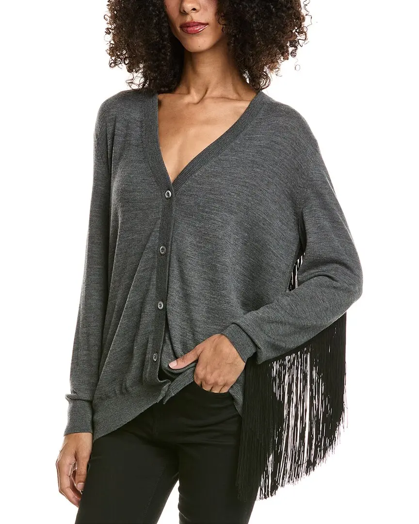 Prada Fringed Wool Cardigan
