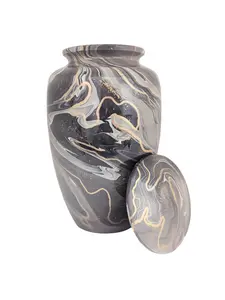 Gold Swirls - Exquisite Funeral Urn (Large)