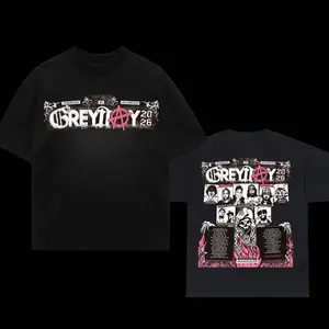 Women's Unisex Suicideboys G59 Grey Day 2026 Tour v5 T-Shirt, Crew Neck Soft Cotton Fitted Cut Heat Transfer Graphic Print Rapper Merch VR0