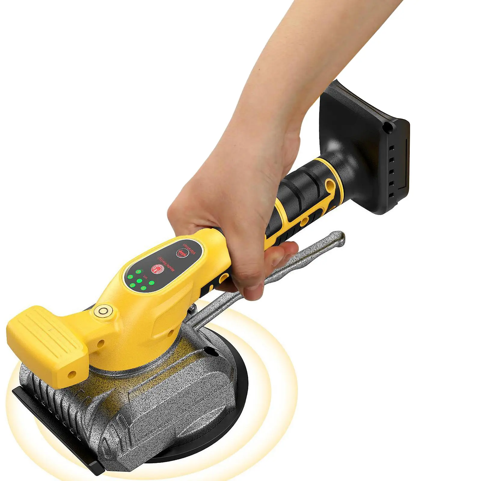 Fathersdaygift Tile Vibration Leveling Machine for Dewalt 20V Li-ion Battery With 5 Adjustable Speed, Suction Cup, Digital Display for Floor Tile Wall Cordless Tool