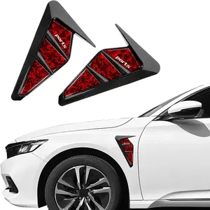 Side Vents for Cars, Universal Fender Vents,  PCS TPU and Carbon Fiber Car Front Vent, SelfAdhesive Spoiler Exterior Decorations
