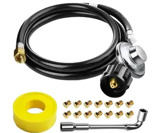Natural Gas to Propane Conversion Kit for Weber Conversion kit, Genesis Grill and for Spirit II 310/315, 5ft Propane Regulator Hose with 3/8" Female Flare for Fire Pit, Heater, Grill, Stove