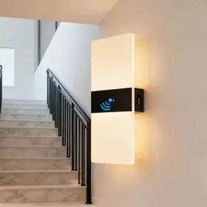 Motion Sensor Wall Light, Acrylic LED Eye-Care /warm Light, Ambiance, Rechargeable, Easy Installation, User Convenience, Ideal for Doorway, Living Room, Bedroom, Stairs, Hallway
