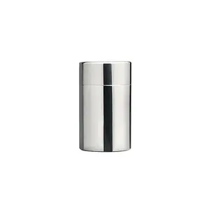 304 Stainless Steel Storage Bottle, Outdoor Sealed Moisture-Proof Tea Canister, Portable Travel Waterproof Case, Mirror Polished Craft, Lightweight, Spice Jar, Stainless Steel Container