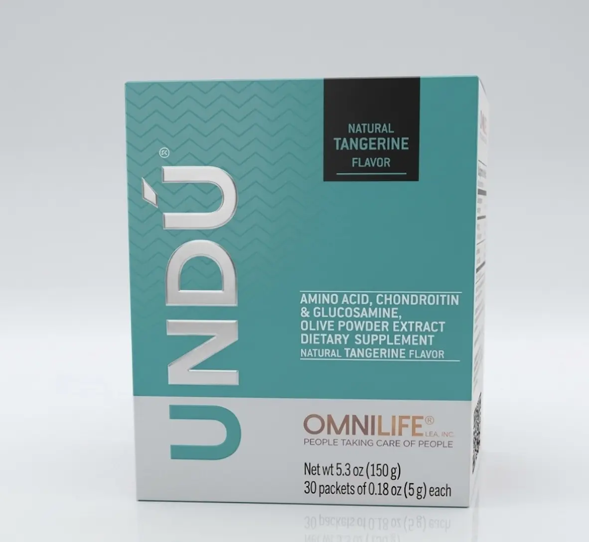 OML UNDU Healthcare Powdered Supplement Drink Mix, Natural Tangerine Flavor, 5.3 oz Net Weight