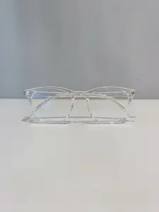 Unisex Clear Lenses Plain Color Eyeglasses (1 Pair), Casual Trendy Blue Light Blocking Lightweight Durable Glasses Eyeglasses for Everyday Use, Fashion Accessories for Outdoor Activities