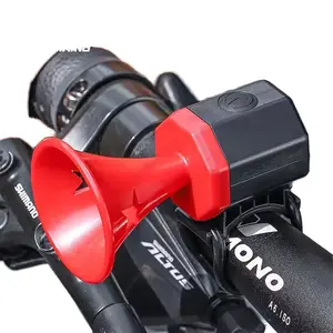 WEST BIKING Bike Horn.90 DB USB Charging Electric 6 Modes Sounds Alarm Bell, Waterproof Safety Handlebar Ring for Bicycle