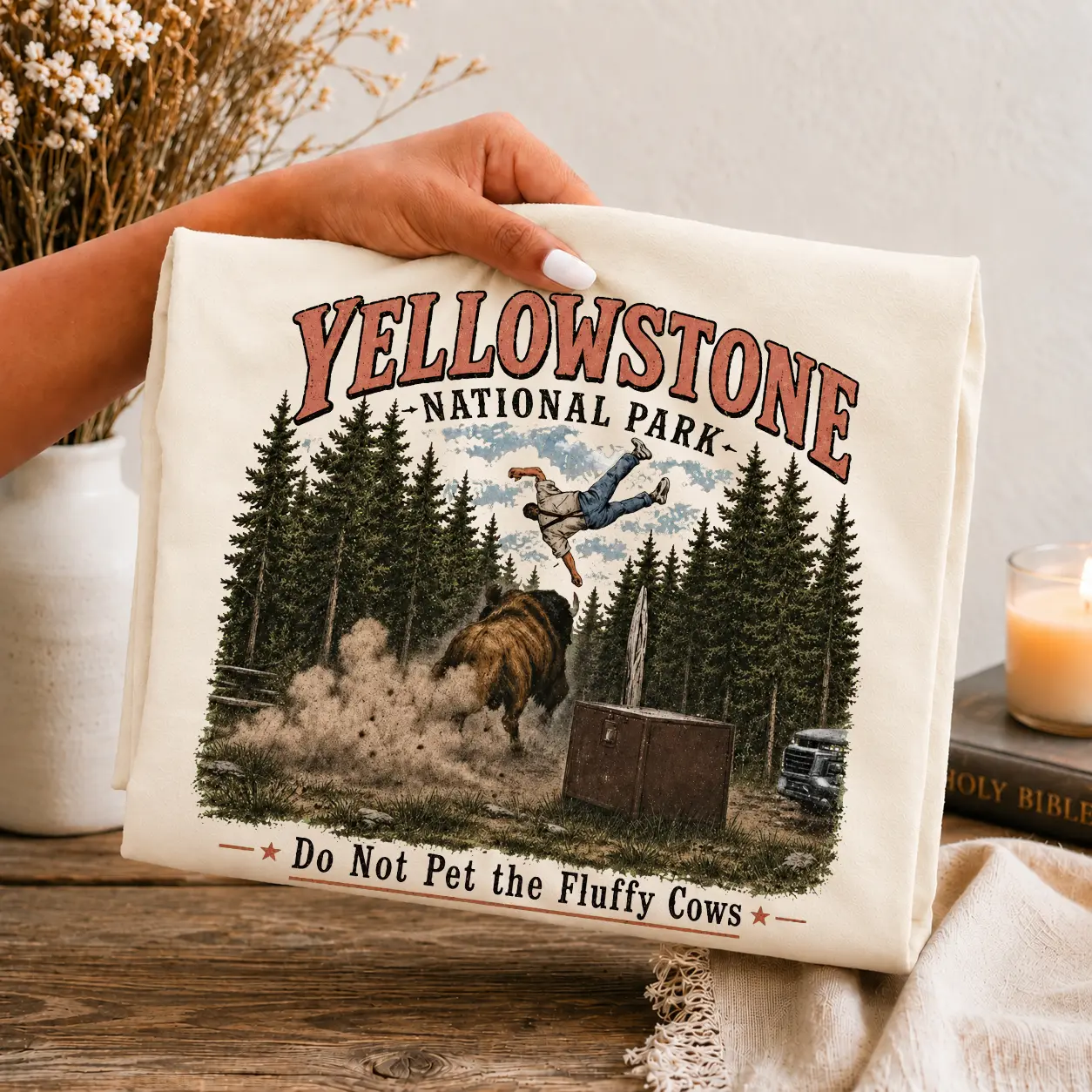 Comfort Colors Do Not Pet the Fluffy Cows Yellowstone National Park Shirt, Yellowstone National Park Shirt, Buffalo Shirt