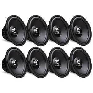 HIFONICS 12" 800 Watt 4 Ohm DVC Car Audio Subwoofer Power Bass Sub (8 Pack)