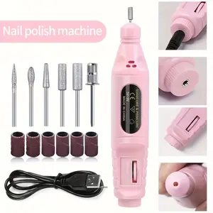 Portable Electric Nail File Grinder, Multi-Function Nail Polisher, USB Rechargeable, Various Grits, Essential Manicure Tool