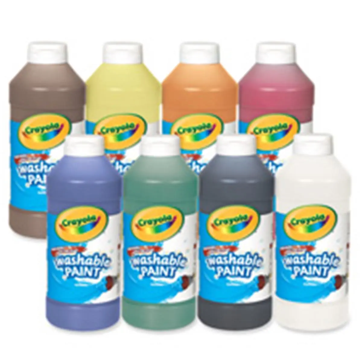 Crayola Vibrant Plastic Washable Squeeze Bottle Paint - 16 Oz Green Flip-Top Cap Model CYO542016044 for Painting, Washes Easily From Skin, Won't Chip Or Rub Off (Cleans With Soap And Water)