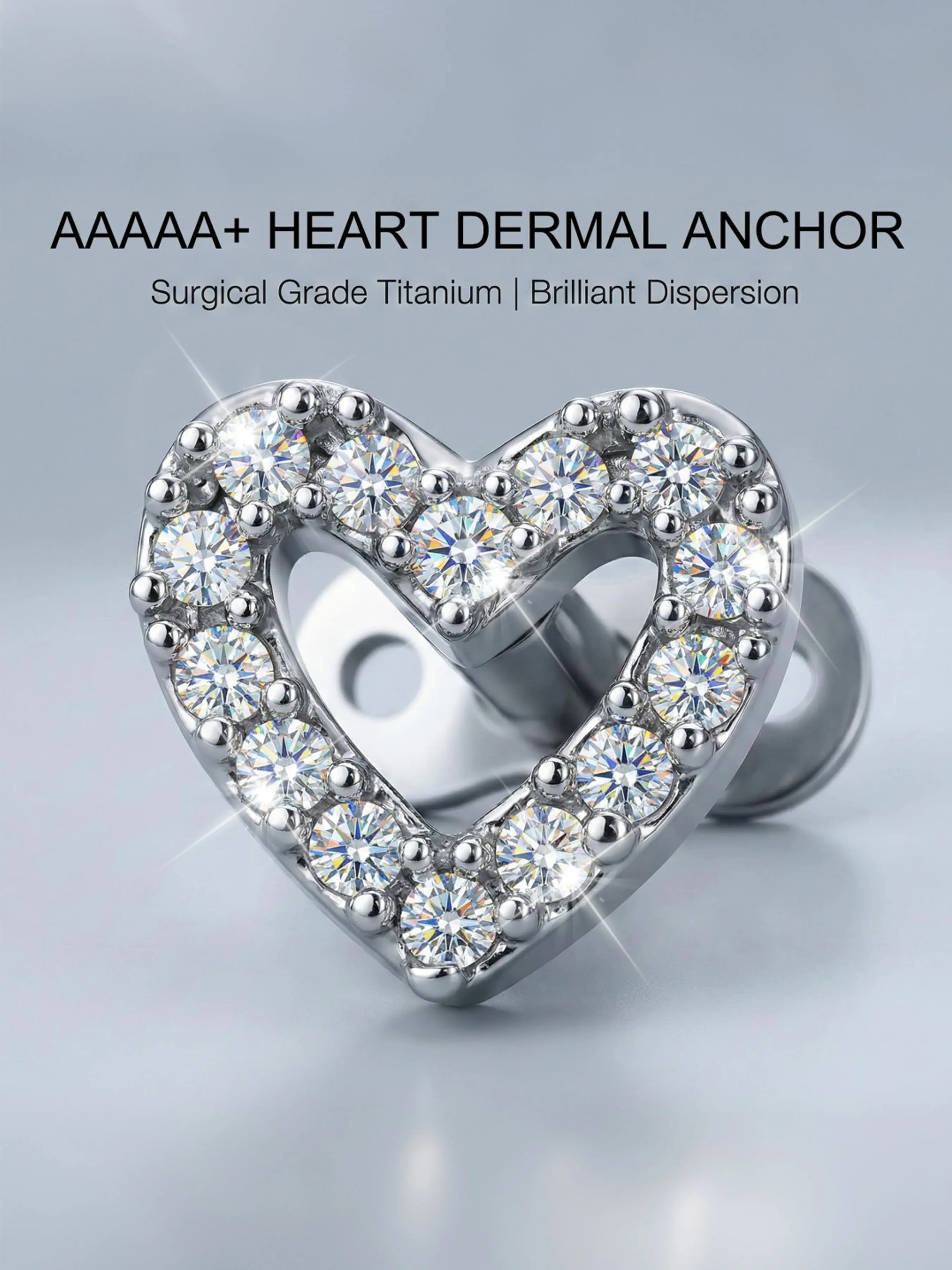 1PC 14G Dermal Jewelry G23 Titan Dermal Anchor Tops and Base Surgical Steel Microdermals Body Piercings Ear Piercings Studs Titanium Piercing Jewelry