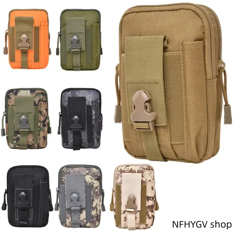 Men's Outdoor Tactical Waist Pack, Compact Durable Design, Convenient Waist Slip Pocket, Ideal Holder for Small Survival Tools, Versatile Carry Bag for Camping And Hunting Adventures