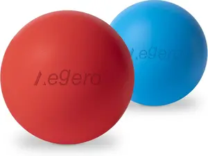 Massage Lacrosse Balls for Myofascial Release,Yoga Deep Tissue Massage,Trigger Point Therapy and Foot Plantar Fasciitis,Muscle Soreness Massager Ball (2Pack, Blue and Red)