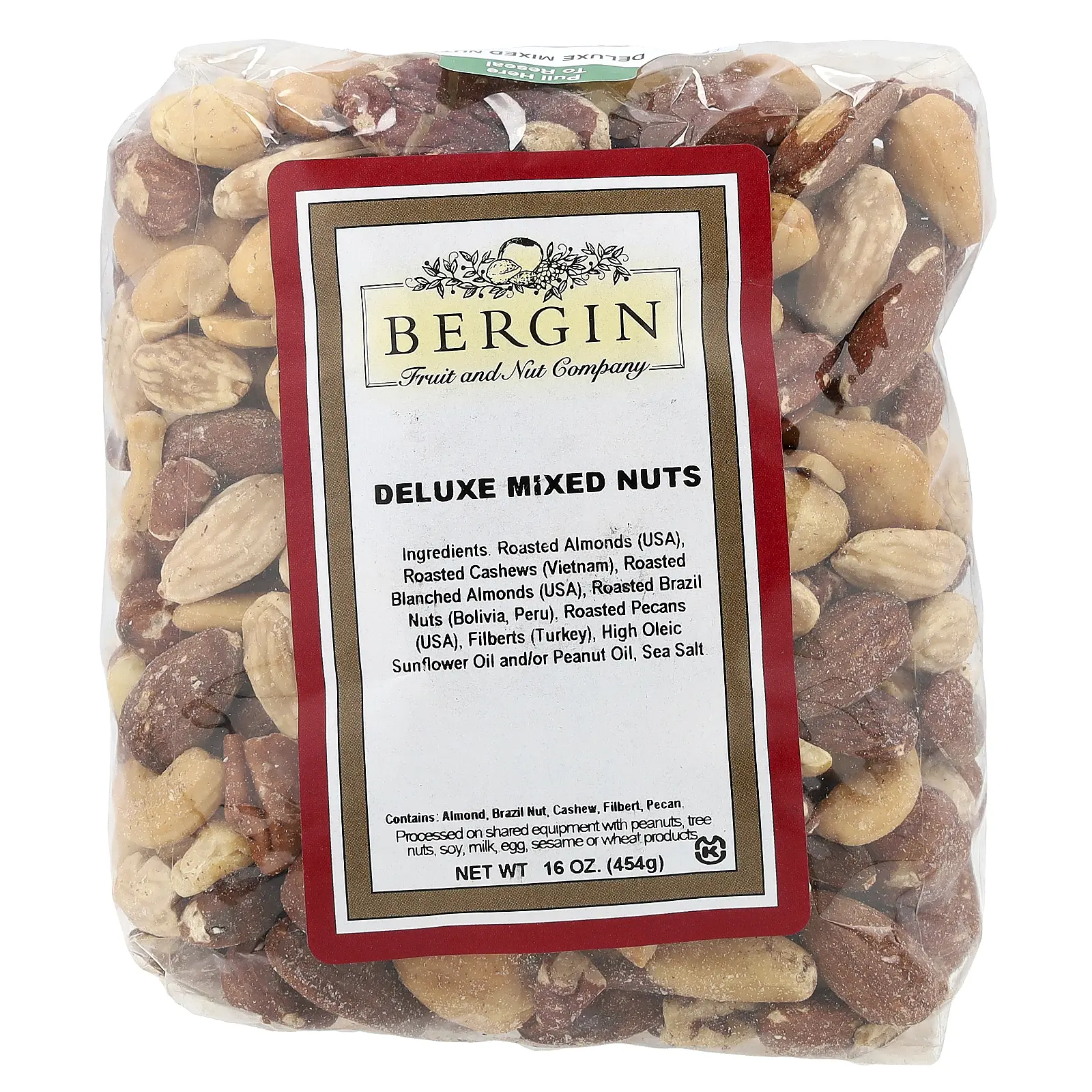 Bergin Fruit and Nut Company Deluxe Mixed Nuts, 16 oz (454 g)