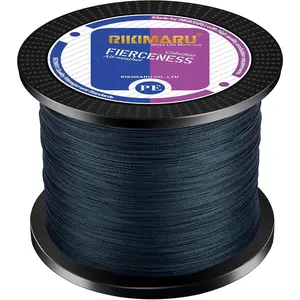 RIKIMARU Braided Fishing Line Abrasion Resistant Superline Zero Stretch&Low Memory Extra Thin Diameter 327-1094 Yds, 4-180LB