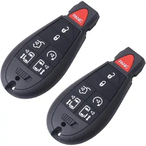 2Pcs M3N5WY783X 7 Button Car Key Fob Keyless Entry Remote Control Replacement Compatible with Town Country Grand Caravan Vehicles IYZ-C01C 267F-5WY783X 2701A-C01C